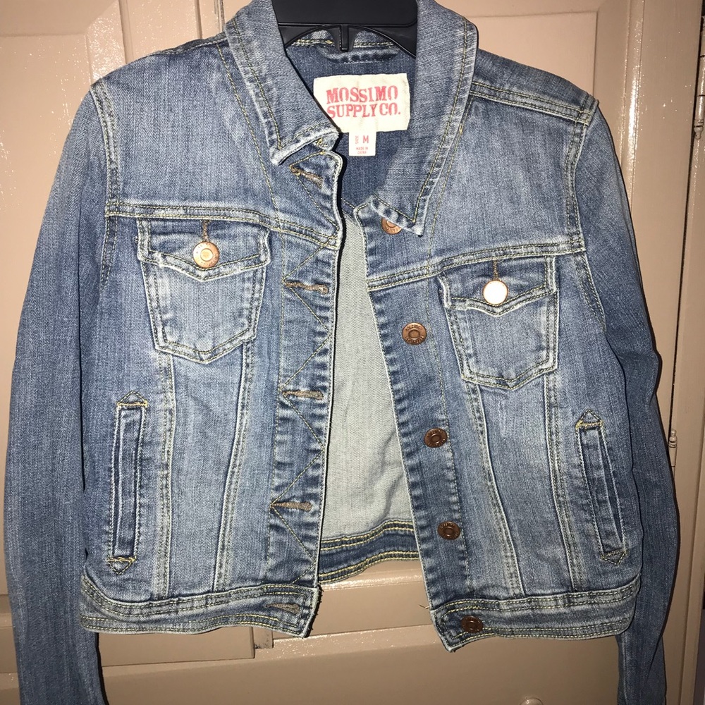SOLD! Cropped jean jacket